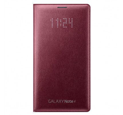 Samsung Flip Case Leather LED EF-NN910BR Galaxy Note 4 Red