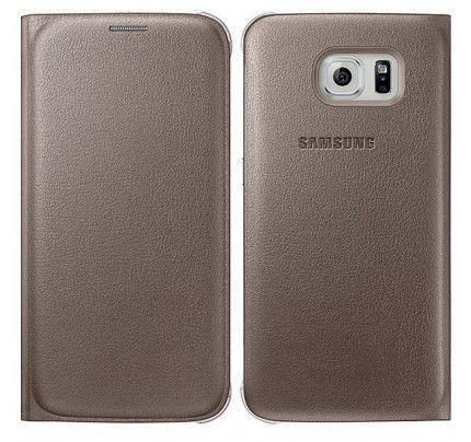 Samsung EF-WG920PFE Flip Wallet PU Galaxy S6 Gold