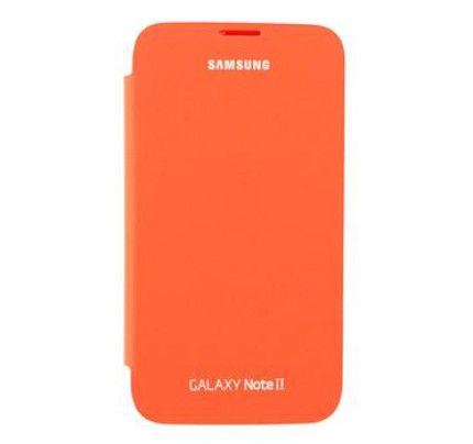 Samsung EFC-1J9FOEGSTD Flip Cover Orange για Samsung Note 2 N7100 