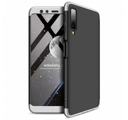 Θήκη OEM 360 Protection front and back full body για Samsung Galaxy A7 2018 black silver