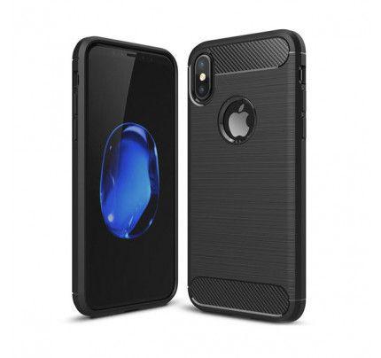 Θήκη iPaky Slim Carbon flexible cover TPU for iPhone X black