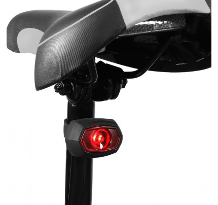 Wozinsky οπίσθιο φωτιστικό ποδηλάτου micro USB charged black (WRBLB1)