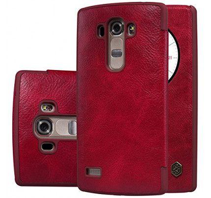 Θήκη Nillkin Qin S-View για LG G4s δερμάτινη κόκκινου χρώματος