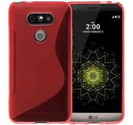Θήκη TPU S-Line για LG G5 κόκκινου χρώματος