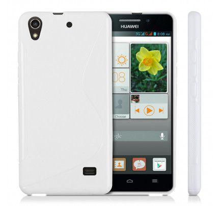 Θήκη TPU S-Line για Huawei G620s λευκού χρώματος