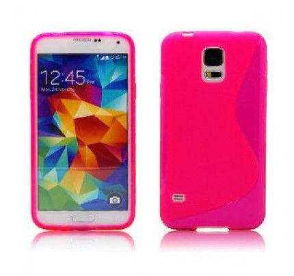 Θήκη TPU S-line για Samsung Galaxy S5 G900 ροζ χρώματος