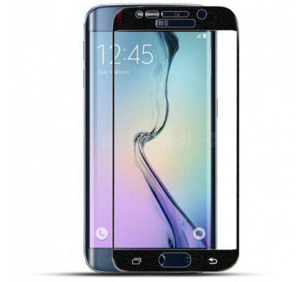 Φιλμ Προστασίας Οθόνης Tempered Glass Full Face (άθραυστο ) 9H για Samsung Galaxy S6 Edge G925 black