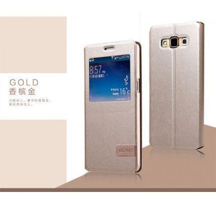 Θήκη Usams Muge S-view για Samsung Galaxy A7 gold