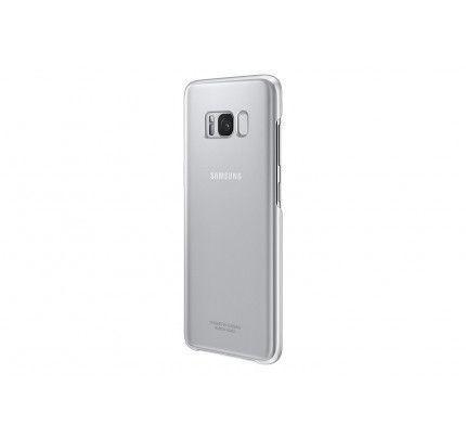 Samsung Clear Cover EF-QG950CSE Galaxy S8 ημιδιάφανου ασημί χρώματος