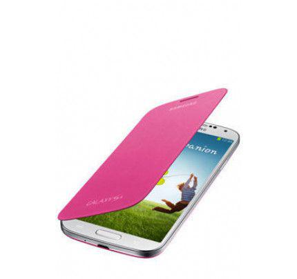 Θήκη Samsung Flip Cover για Samsung Galaxy S4 I9500 in Pink EF-FI950BPEG Original
