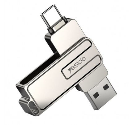 Yesido – Memory Stick (FL17) – OTG, USB, Type-C, 5Gbps, 128GB – Silver