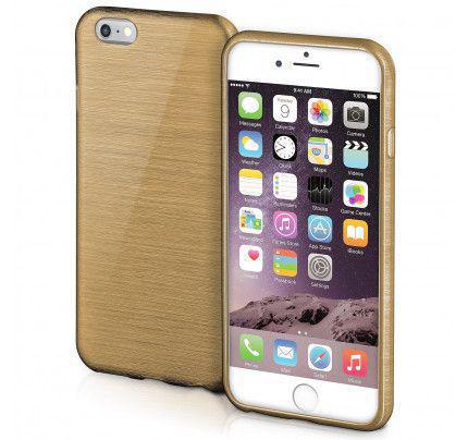 Θήκη Jelly Brush TPU για iPhone 6 / 6s Plus χρυσού χρώματος