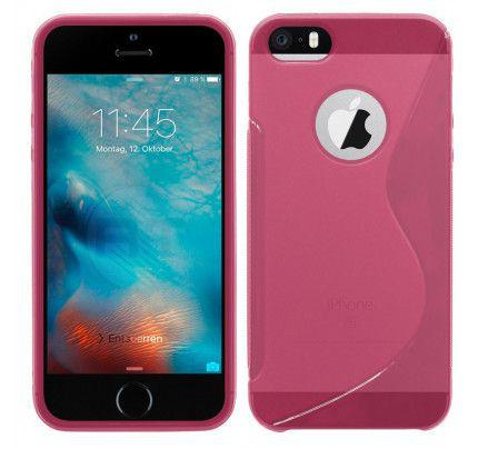 Θήκη TPU S-Line για iPhone 5/ 5s / SE ροζ χρώματος