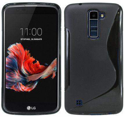 Θήκη TPU S-Line για LG K10 μαύρου χρώματος