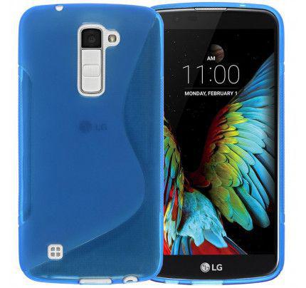 Θήκη TPU S-Line για LG K10 μπλε χρώματος