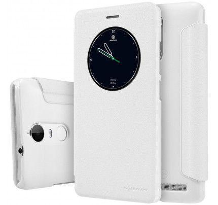 Θήκη Sparkle Folio S View για Lenovo Vibe K5 / K5 Plus λευκού χρώματος