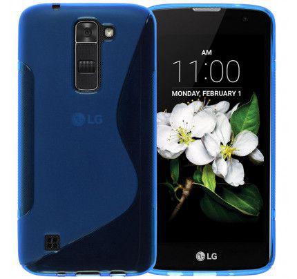 Θήκη TPU S-Line για LG K7 μπλε χρώματος