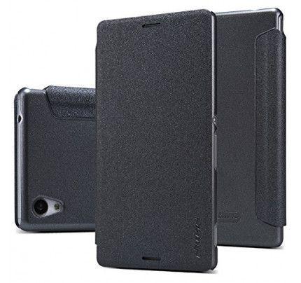Θήκη Nillkin Sparkle Folio για Sony Xperia M4 Aqua μαύρου χρώματος