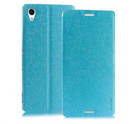 Θήκη Pudini Book για Sony Xperia M4 Aqua blue