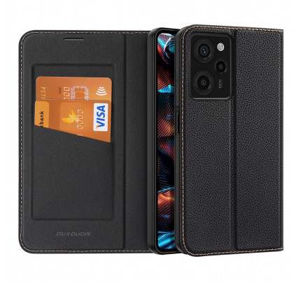 Dux Ducis Skin X2 Case For Xiaomi Redmi Note 12 Pro / Poco X5 Pro 5G Cover Flip Wallet Stand Black
