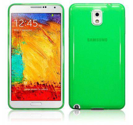Θήκη TPU Gel για Samsung Galaxy Note 3 N9005 Green+Φιλμ Προστασίας Οθόνης 