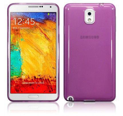 Θήκη TPU Gel για Samsung Galaxy Note 3 N9005 Purple+Φιλμ Προστασίας Οθόνης 