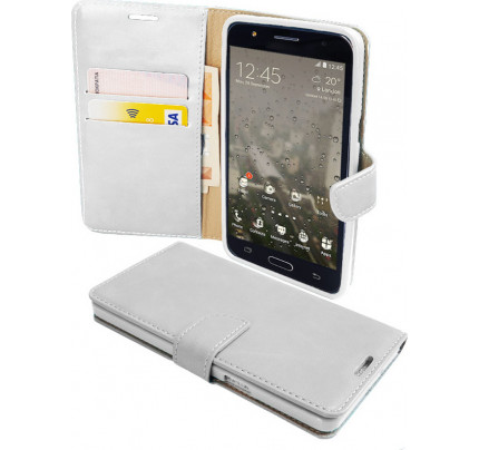 Θήκη OEM Wallet για Lenovo A2010 ( stand ,θήκες για κάρτες,χρήματα) λευκού χρώματος