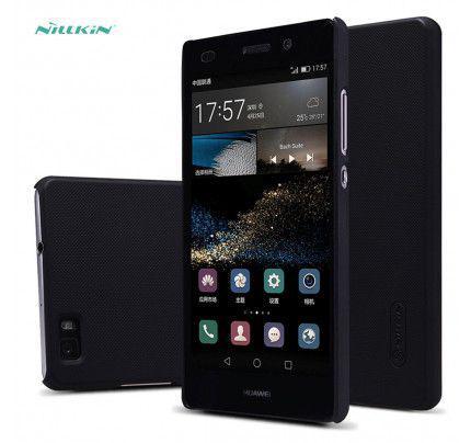Θήκη Nillkin Super Frosted Shield για Huawei P8 Lite black + Φιλμ Προστασίας Οθόνης