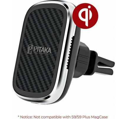 Pitaka Βάση Κινητού Αυτοκινήτου MagMount Qi v3 Wireless Charger / Air Vent Mount με Μαγνήτη και Ασύρματη Φόρτιση