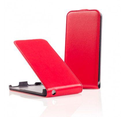 Θήκη Flip για Sony Xperia J ST26i κόκκινη