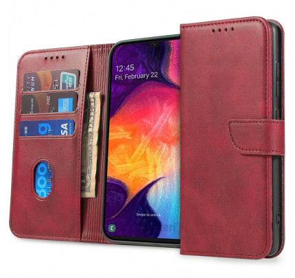Θήκη Nexeri Wallet για Samsung Galaxy A13 4G κόκκινου χρώματος 