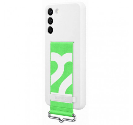Samsung EF-GS906TWE Samsung Original Silicone Cover with Strap for Samsung Galaxy S22 Plus S22+ White