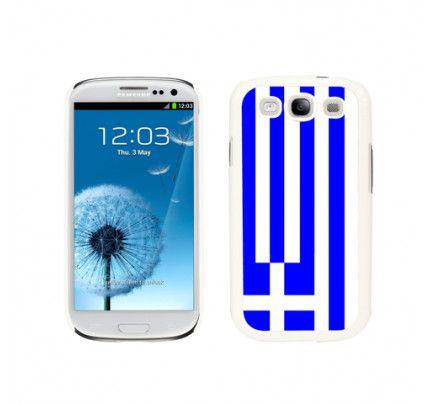 Θήκη OEM για Samsung Galaxy S3 i9300 Metal Plate Greek Flag by Warp 