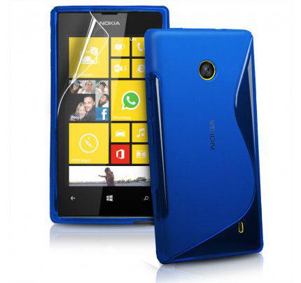 Θήκη TPU S-line για Nokia Lumia 520 blue