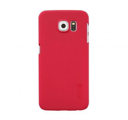 Θήκη Nillkin Super Frosted Shield για Samsung Galaxy S6 G920 κόκκινου χρώματος + Φιλμ Προστασίας Οθόνης