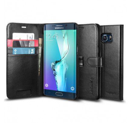Θήκη Spigen Wallet S (ECO) for Galaxy S6 Edge G925 black SGP11433