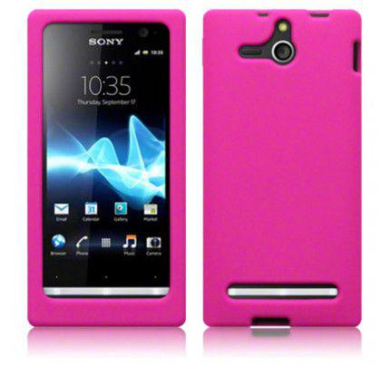 Θήκη Σιλικόνης για Sony Xperia U ST25i Pink