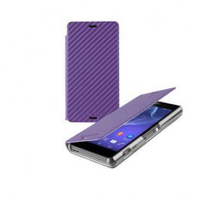 Θήκη SMA5150PU Sony Roxfit Original Folio Carbon Purple for Xperia Z3 compact 