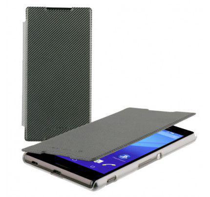 Sony Xperia Z5 Premium Slimline Standing Book Cover Case - Black-Officially Licensed (SMA5162B)