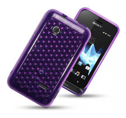 Θήκη TPU Gel για Sony Xperia Tipo Purple by Warp 