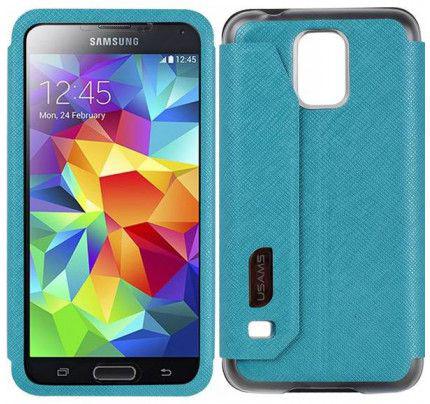 Θήκη Usams Touch Series Folio για Samsung Galaxy S5 Light Blue