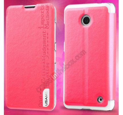 Θήκη USAMS Merry Folio για Nokia Lumia 630 Pink