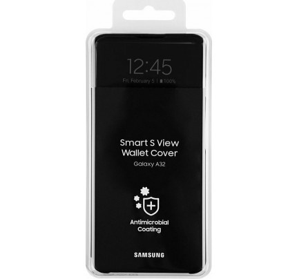 Samsung EF-EA325PBEGEE Original S-View Case Samsung Galaxy A32 4G LTE Black