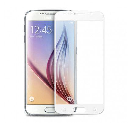 Φιλμ Προστασίας Οθόνης Tempered Glass Full Face (άθραυστο ) 9H για Samsung Galaxy S6 Edge G928 Plus white