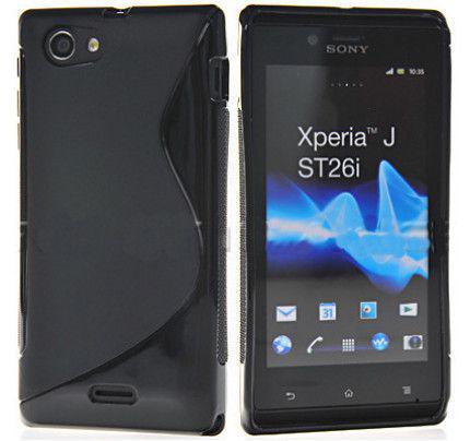 Θήκη TPU S-LINE για Sony Xperia J ST26i Black