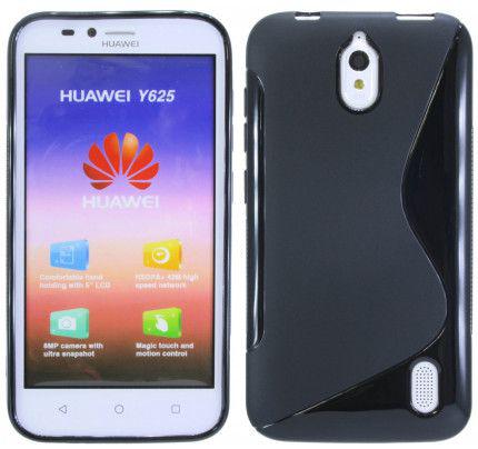 Θήκη TPU S-Line για Huawei Y625 μαύρου χρώματος